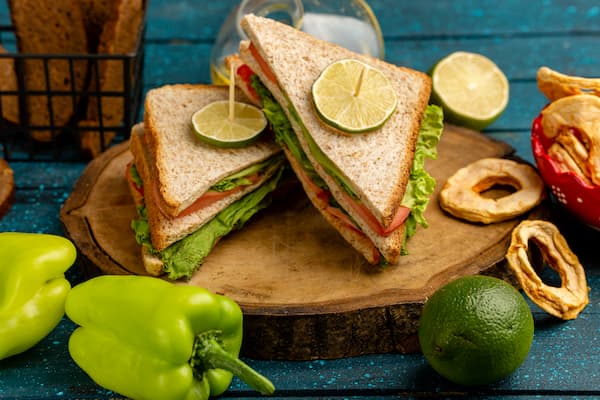 Lean green sandwich with avocado and greens